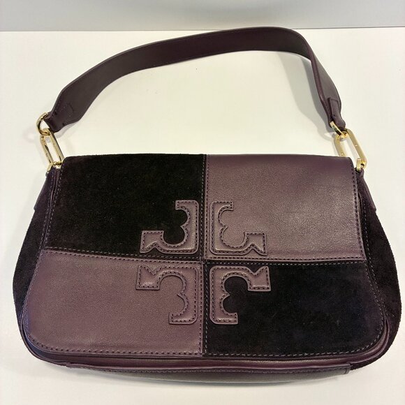 Tory Burch “Natalie” Bag – Purple Leather & Suede – Never Used - Picture 1 of 8